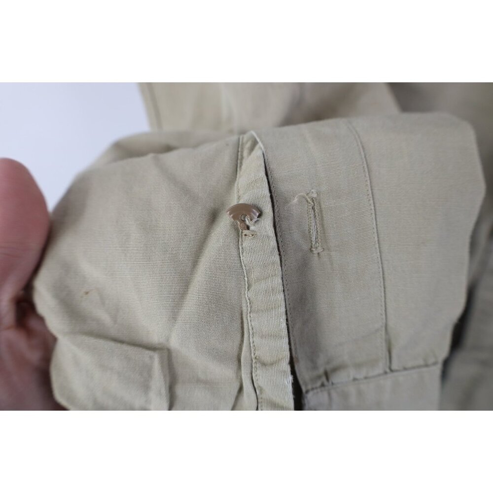 Vtg 40s 50s Elbeco Poplin Mens 15.5 Military Styl… - image 4